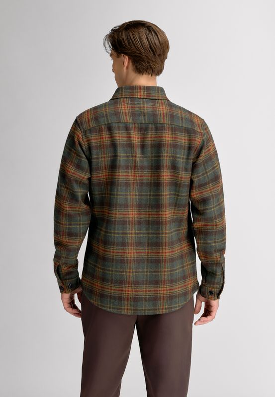 FELIX LS SHIRT Mørk Oliven