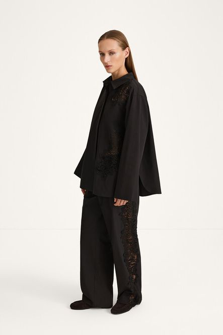 Hovedbilde JERALDINE EMBROIDERED TROUSERS Black