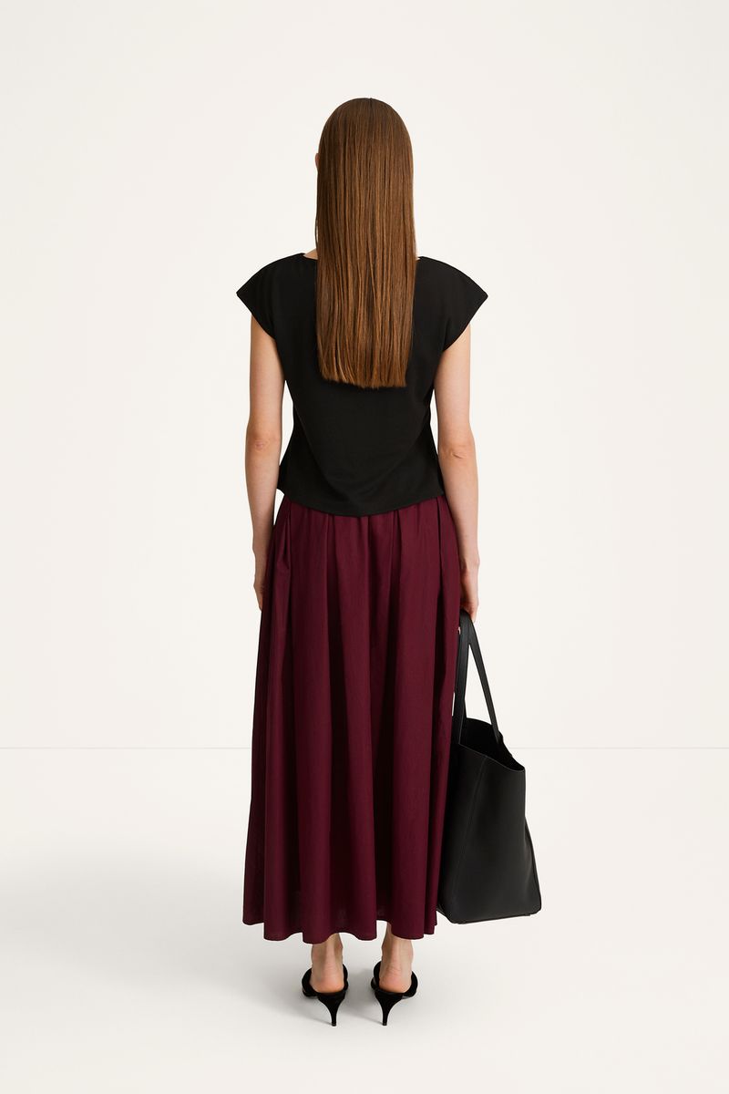 JORINA MAXI SKIRT Bordeaux