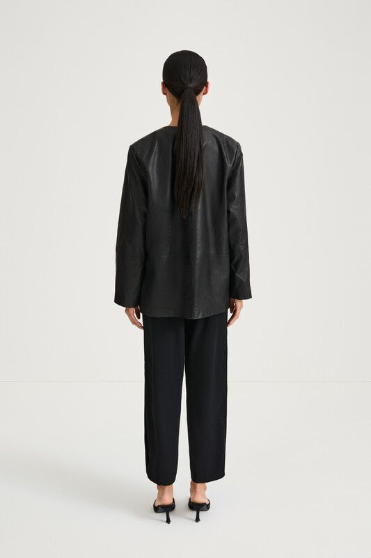VALENCIA LEATHER JACKET Black