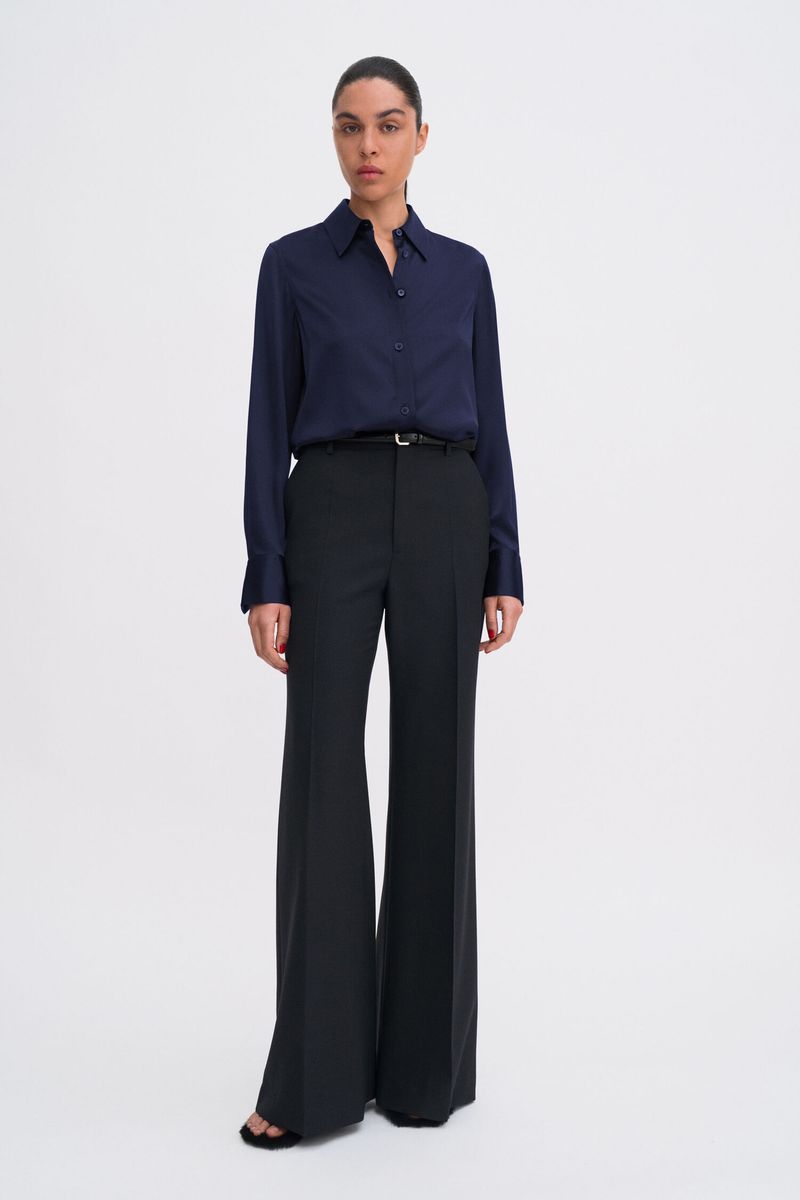 SILK SHIRT Navy