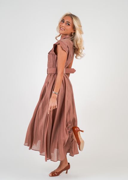 Hovedbilde CALI KJOLE Lys Brun