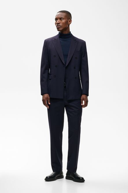 Hovedbilde CHARLES DOBBELTSPENT BLAZER Dark Navy