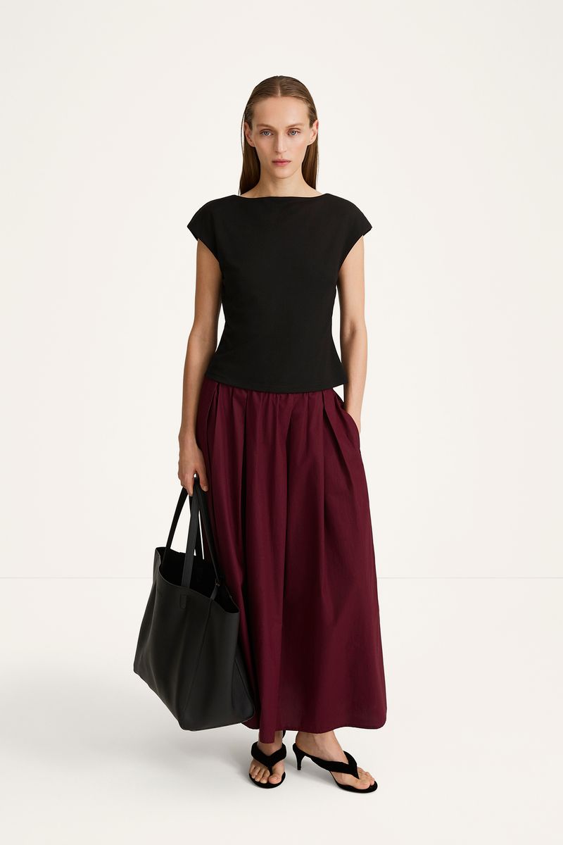 JORINA MAXI SKIRT Bordeaux