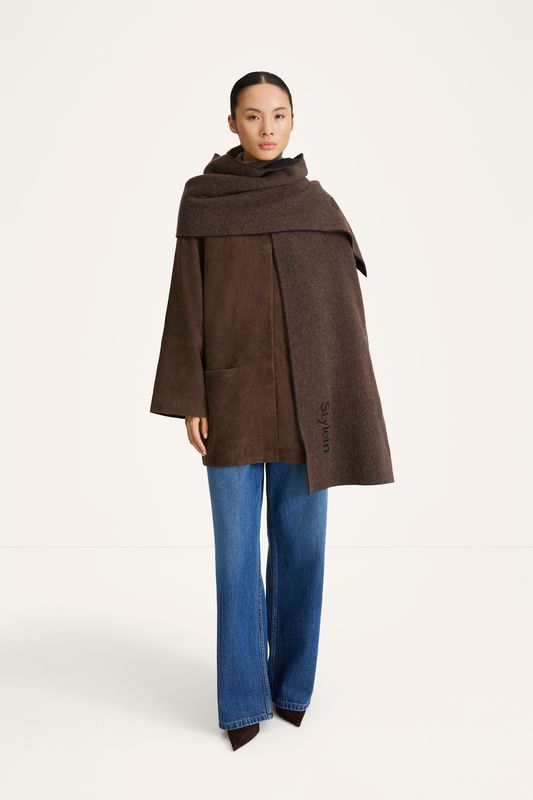 VALENCINO COAT Pebble Brown