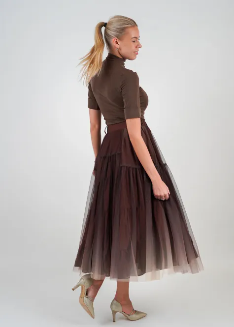 Hovedbilde CITY OMBRE SKIRT Brown