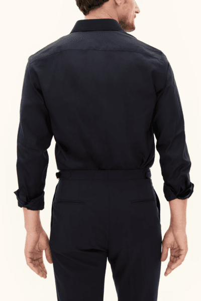 Hovedbilde SLIM FIT CUT AWAY STRYKEFRI SKJORTE Navy