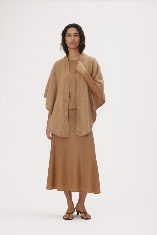 SANNE CARDIGAN Creme Brulee Beige
