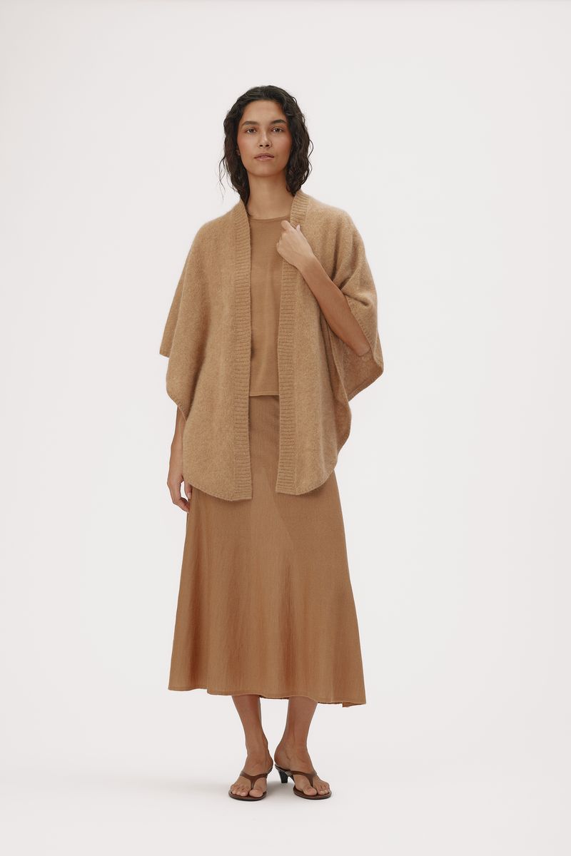 SANNE CARDIGAN Creme Brulee Beige