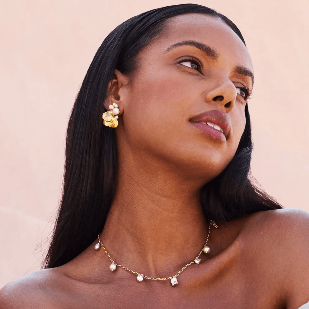 LUMI PEARL EARRINGSGOLD
