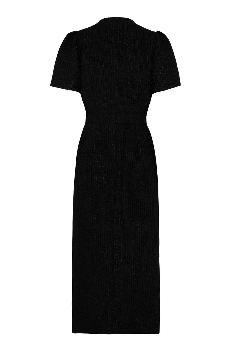 STASSIE MIDI DRESS Black