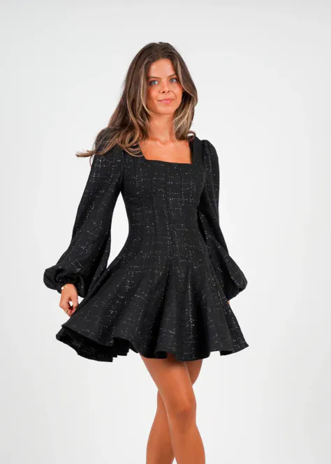 Hovedbilde SOPHIE TWEED DRESS Black