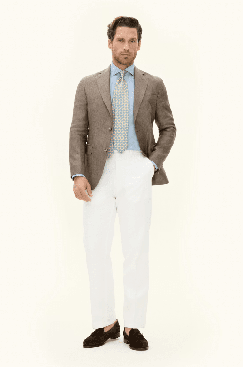 FERRY SOFT LINBLAZER Brun
