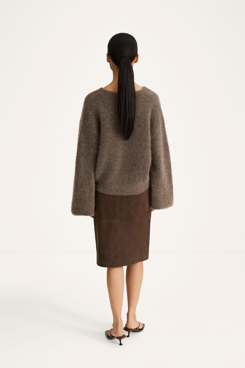 VALERIA SKIRT Pebble Brown