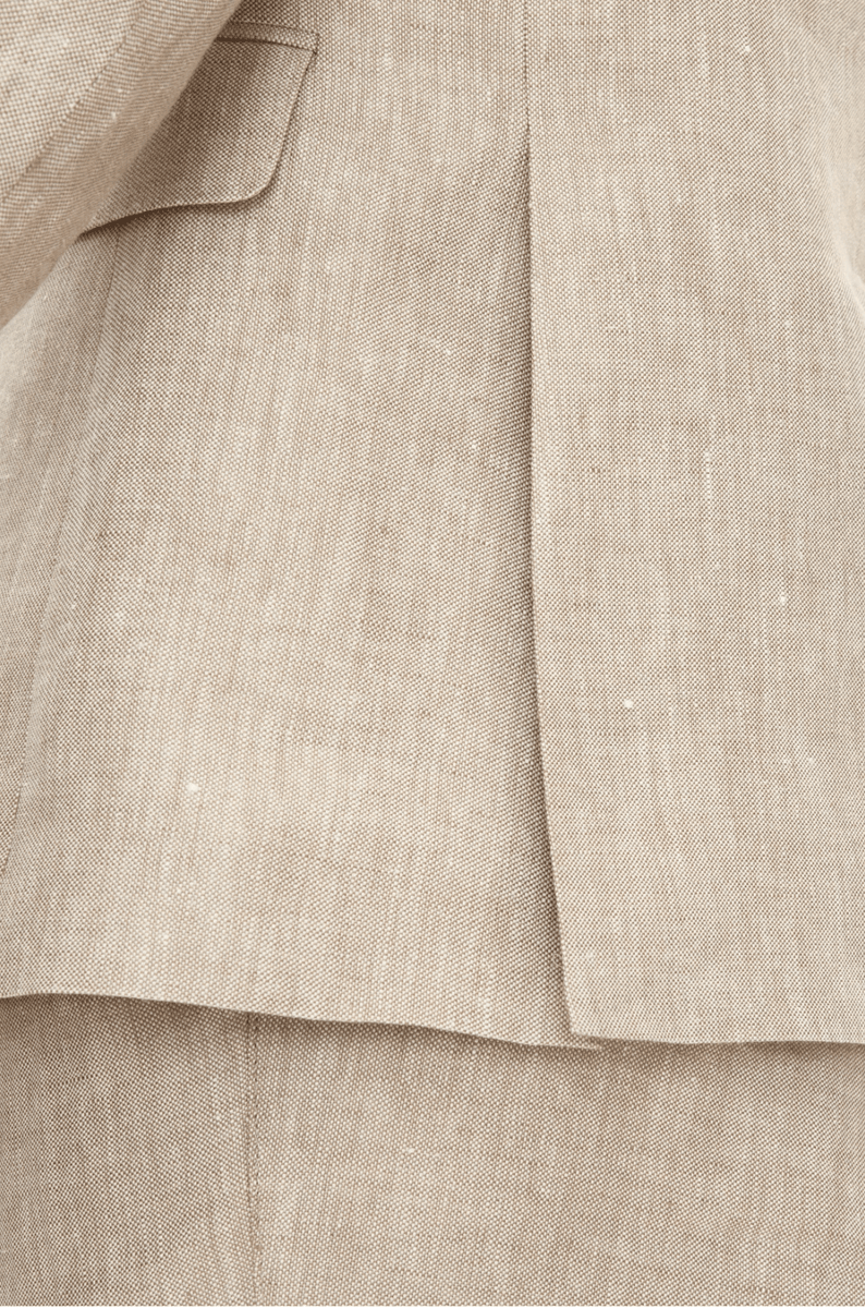 FARRIS DOBBELTSPENT LINBLAZER Beige