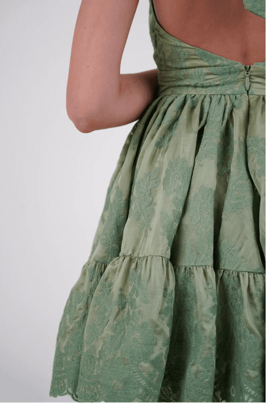 PRINCESS LACE DRESS Green Lace
