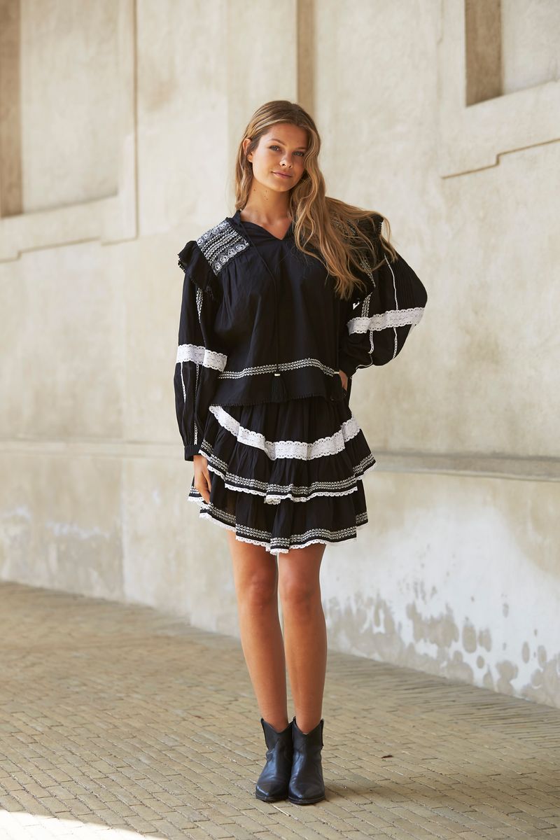 CAMILLA MINISKJØRT Svart