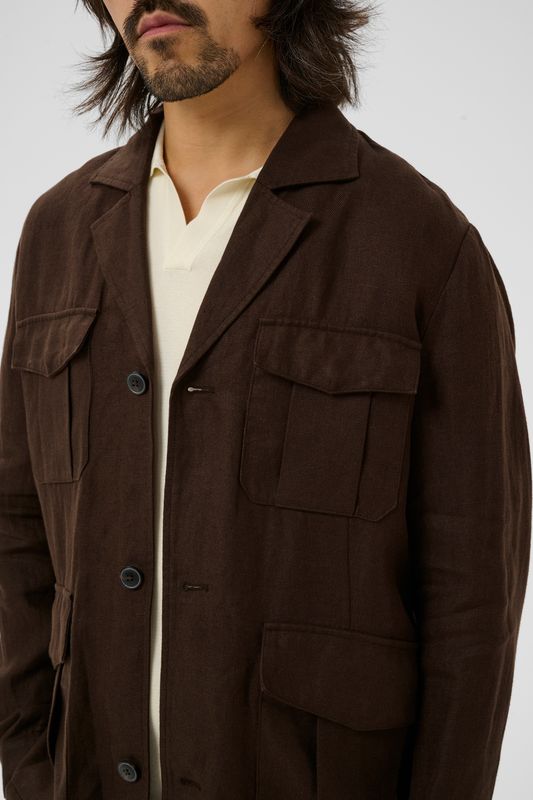 MADRAKES OVERSHIRT Mørk Brun