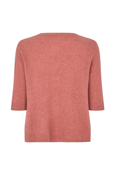 Hovedbilde ODA KORTERMET CARDIGAN Rosewood Pink Melange