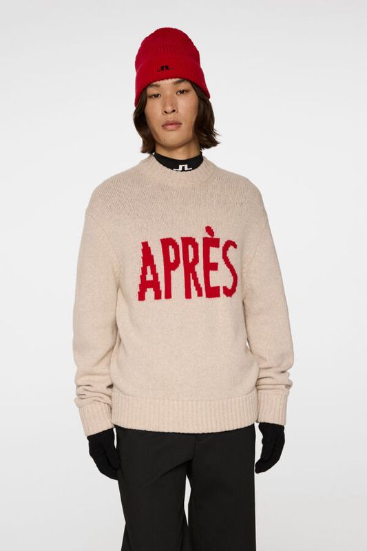FABIAN GRAPHIC KNIT SWEATER Moonbeam