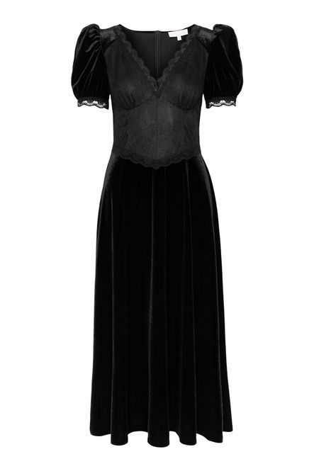 Hovedbilde FRANCIS MIDI DRESS Black Velvet
