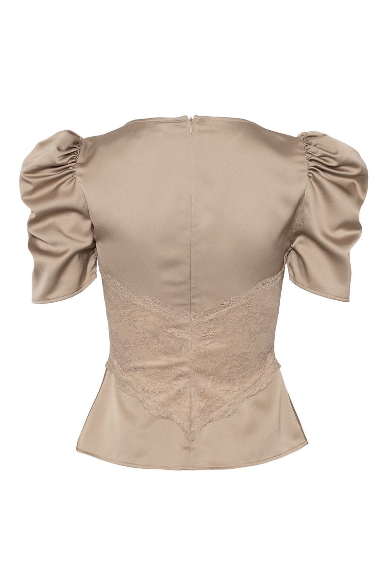 FRANCIS LACE TOP Taupe