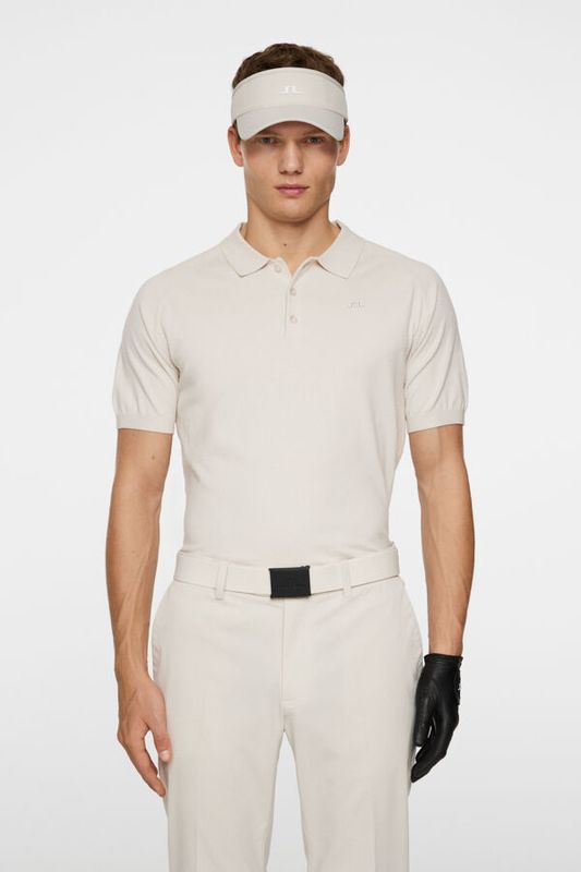 MARTINES KNITTED POLO SHIRT Moonbeam