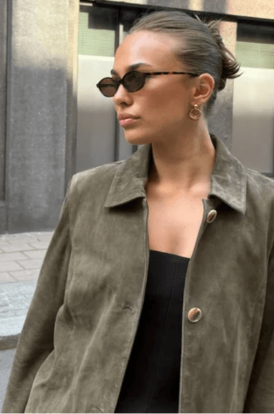 Hovedbilde ALLY SEMSKET SKINNJAKKE Oliven