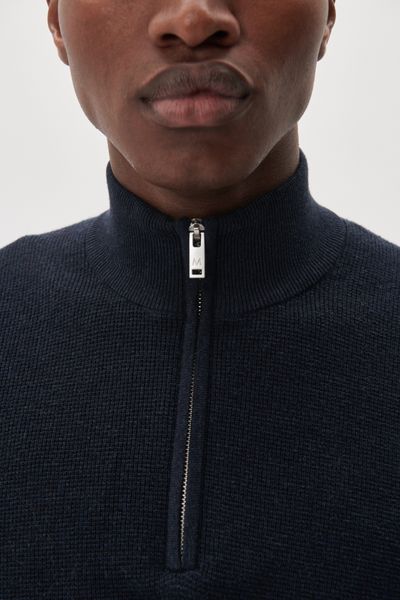Hovedbilde MALAGOON HALF ZIP Dark Navy Melange