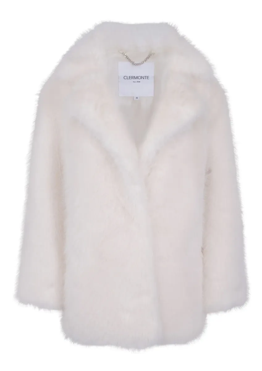 MAYA FAUX FUR White