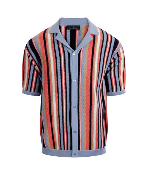 Hovedbilde ARMANDO KORTERMET SKJORTE Lyseblå Striper