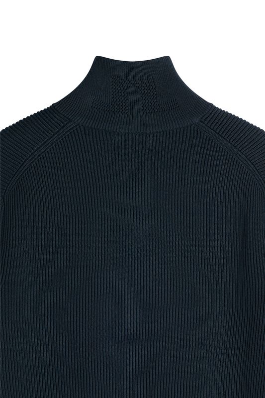 ALEX HALF ZIP KNITTED SWEATER JL Navy