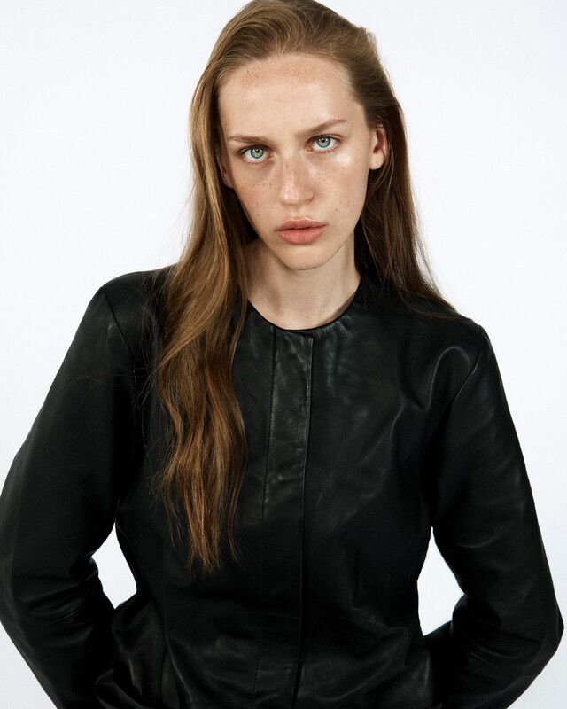 VALENCIA LEATHER JACKET Black