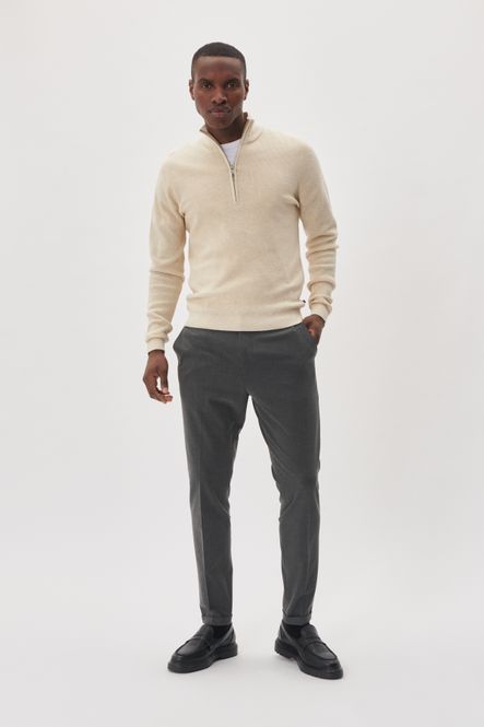 Hovedbilde MALAGOON HALF ZIP Oyster Gray Melange