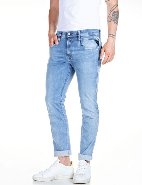 Bilde av ANBASS HYPERFLEX SLIM FIT  JEANS LIGHT BLUE