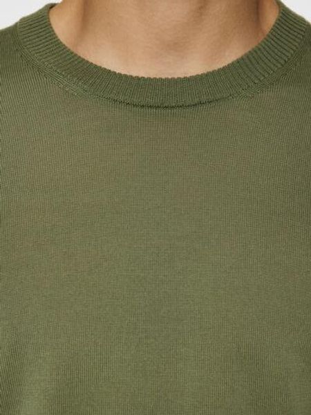 Bilde av KEANE LIGHT MERINO CREW NECK Olivine