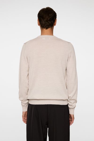 Hovedbilde KEANE MERINO CREW NECK Moonbeam Melange