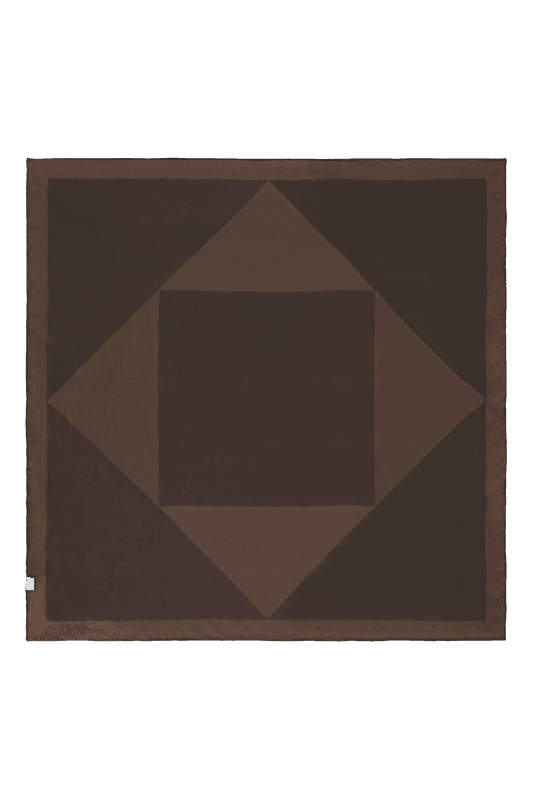 SQUARE SCARF Chestnut/Brown
