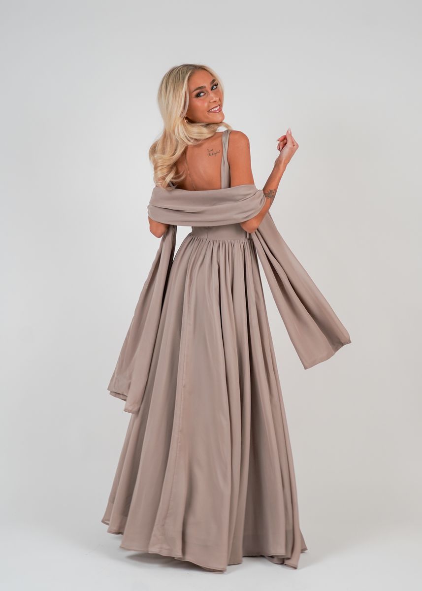 ALISA MAXIKJOLE Lys Brun