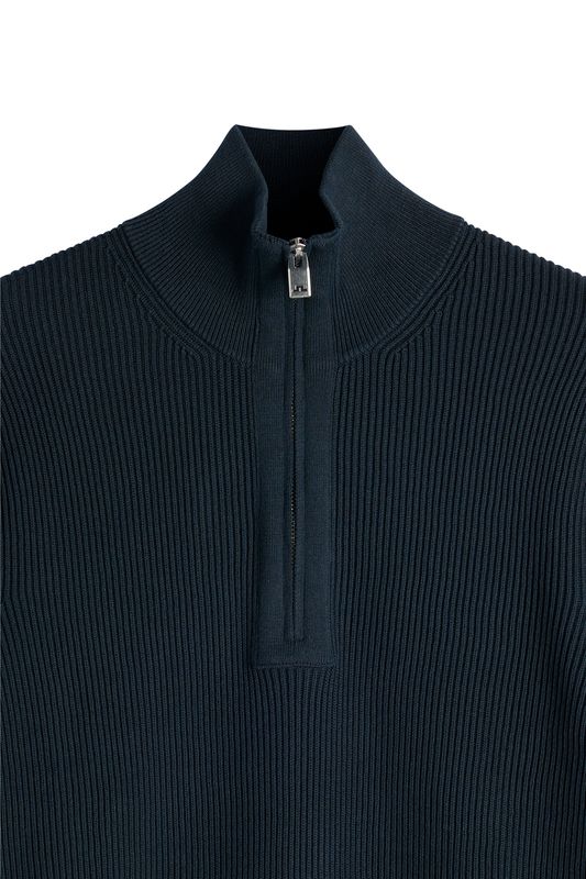 ALEX HALF ZIP KNITTED SWEATER JL Navy