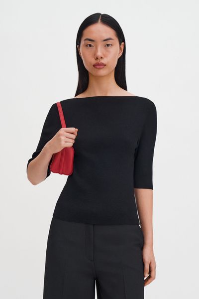 Hovedbilde BOATNECK RIB TOP Black