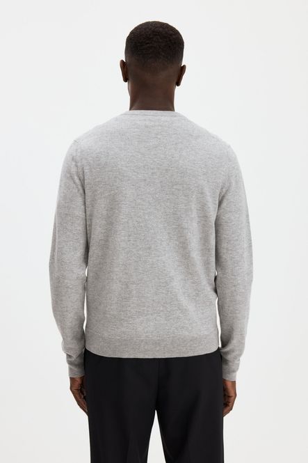 Hovedbilde COTTON MERINO SWEATER Light Grey Melange