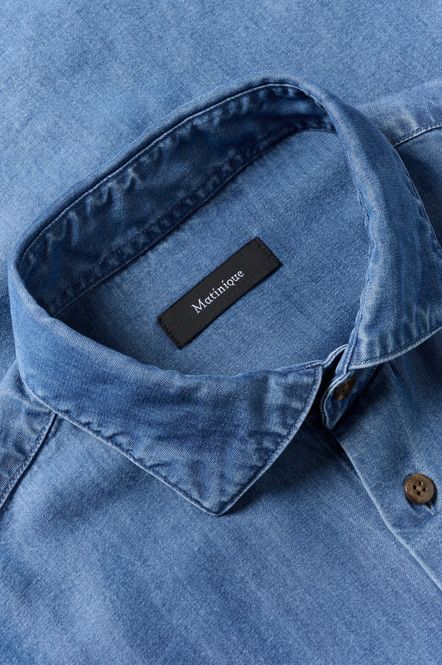 Hovedbilde MARC SHORT DENIMSKJORTE Medium Blå 