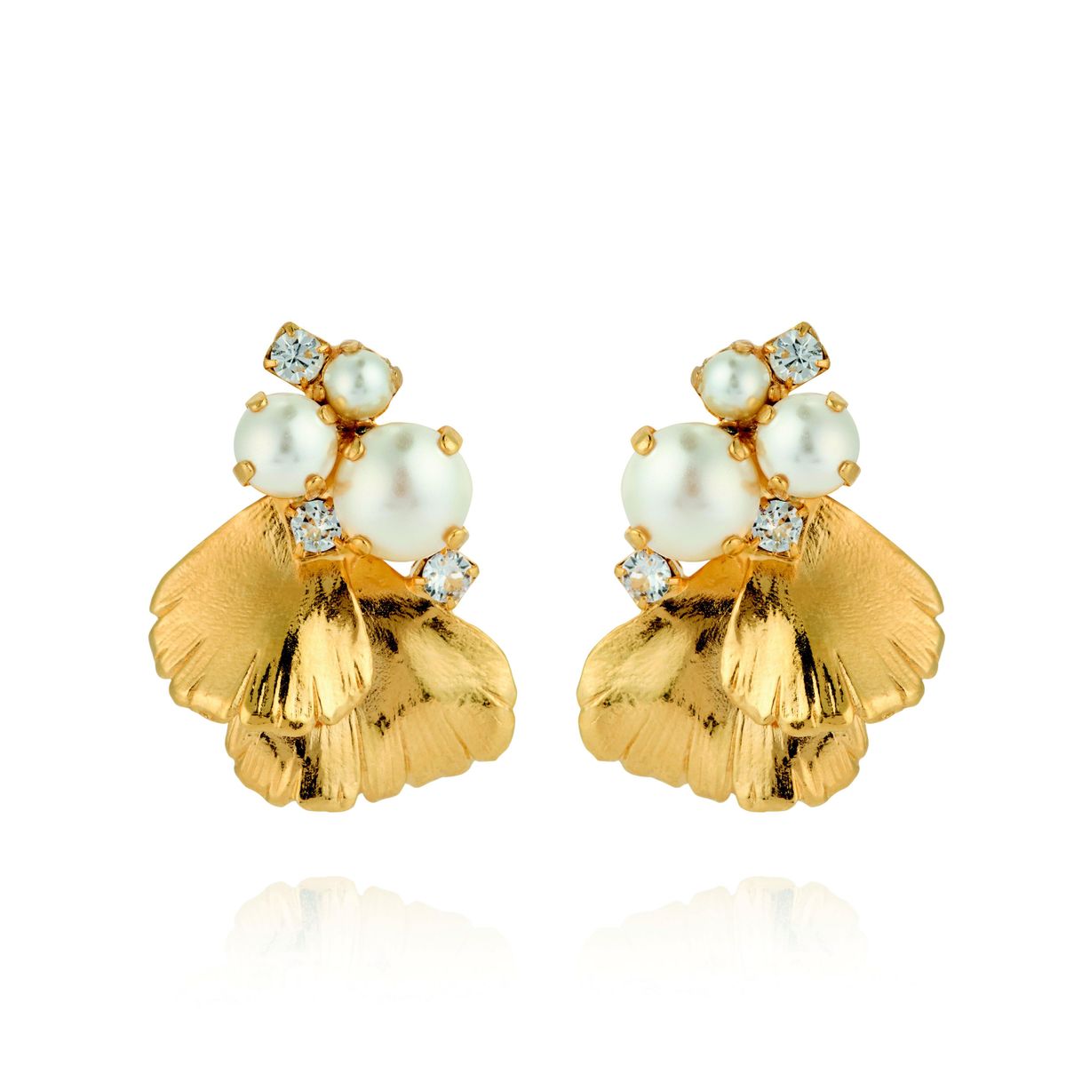 LUMI PEARL EARRINGSGOLD