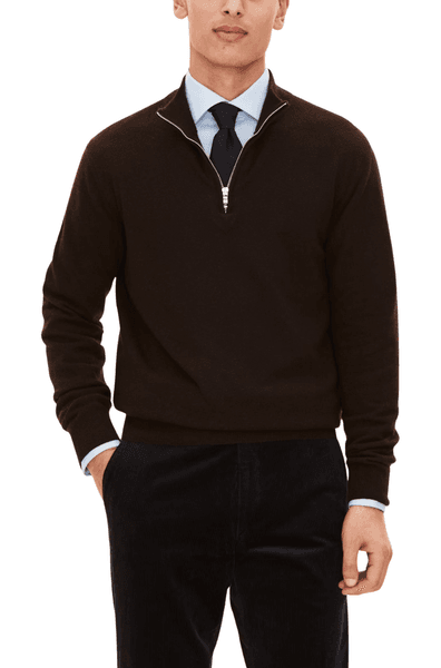 Hovedbilde PATTON HALF ZIP Brown Flannel