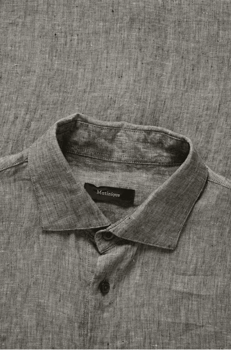 MARC SHORT LINSKJORTE Brun