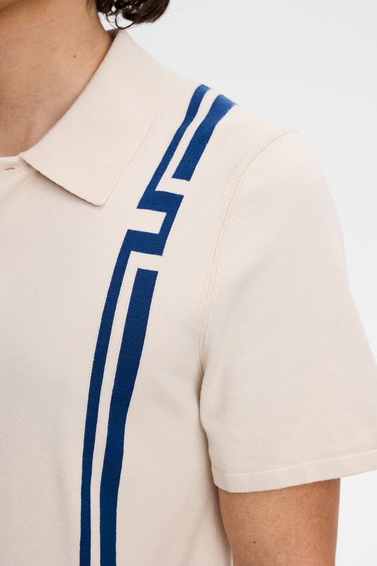 RYLAN STRIPE KNIT GOLF POLO