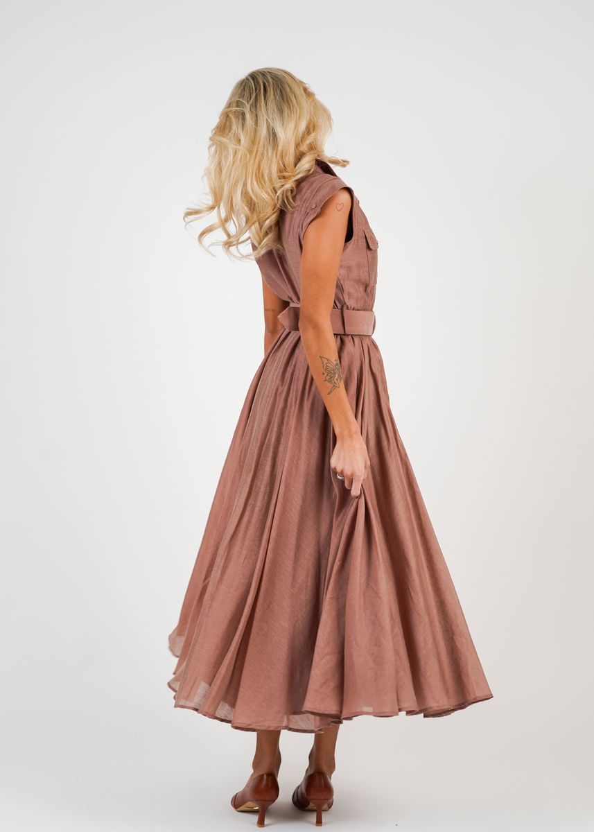 CALI KJOLE Lys Brun